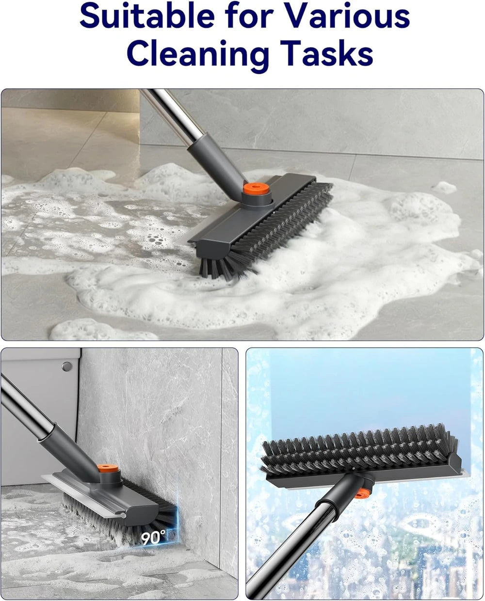 Helpx Adjustable Floor Scrubber