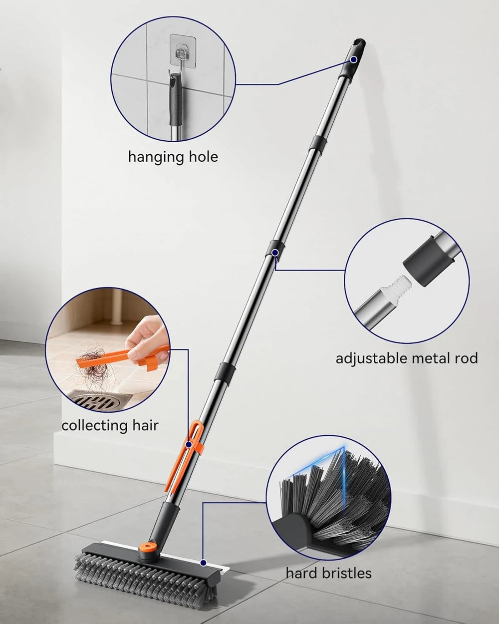 Helpx Adjustable Floor Scrubber
